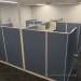 Trendway Blue & White 4 Pod Cubicle Systems Furniture